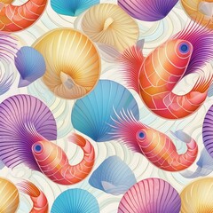 pattern with fishes