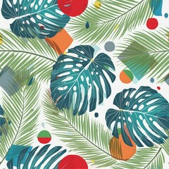seamless pattern with trees