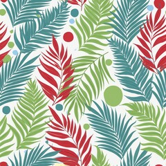 seamless background with leaves