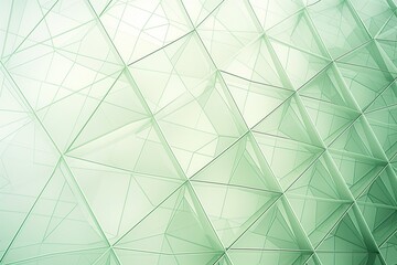 A green background with a lot of triangles