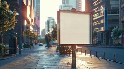 Empty signboard for advertising, billboard with space for mockup information, billboard on city...