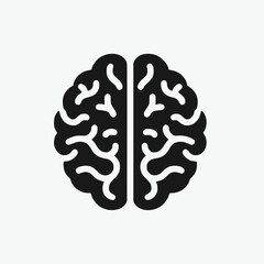 brain vector isolated on background