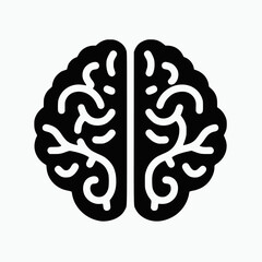 brain vector isolated on background