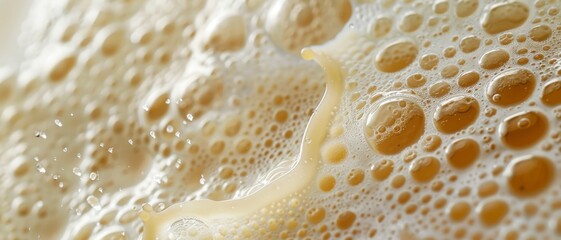 Fototapeta premium A detailed close-up shot of milk. Perfect for advertising or illustrating thirst-quenching beverages.