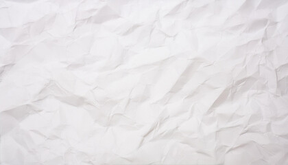Crinkled white paper texture background