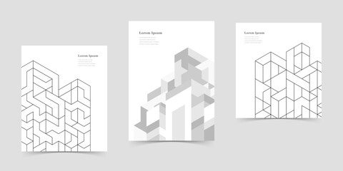 幾何学 抽象 建築 テクノロジー ビジネス 背景 セット