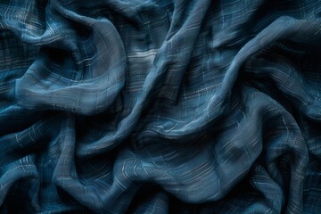  Dark blue textile texture Vintage fabric background stains