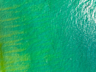 Sea surface aerial view,Bird eye view photo of blue waves and water surface texture, Blue sea background, Beautiful nature, Amazing view sea background