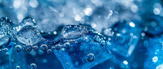 A detailed close-up shot of water. Perfect for advertising or illustrating thirst-quenching...