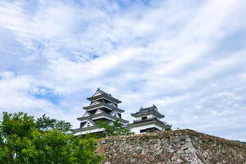 Naklejka premium 大洲城の天守閣 愛媛県観光