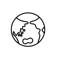 地球のシンプルなベクターイラスト