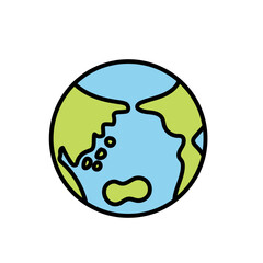 地球のシンプルなベクターイラスト
