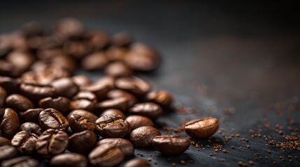 Coffee beans background