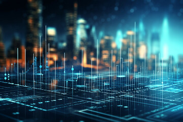 Fototapeta premium Business Financial Growth Economical Growth Success