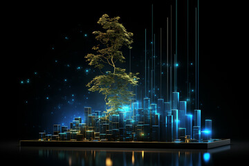 Obraz premium Business Financial Growth Economical Growth Success