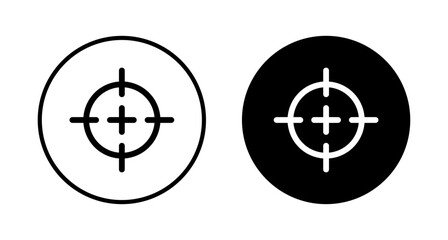 Target icon vector isolated on white background. Target vector icon. goal icon. marketing target. Aim
