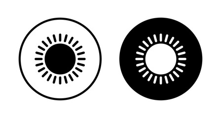 Sun icon vector isolated on white background. Sun vector icon