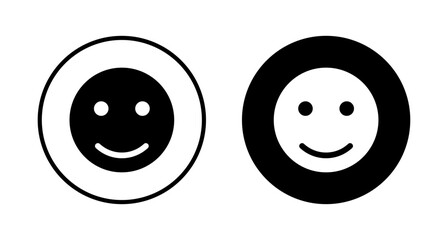 Smile icon vector isolated on white background. Smile vector icon. Emoticon Icon vector. Emoji