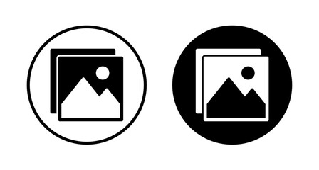 Picture icon vector isolated on white background. Picture vector icon. photo gallery icon vector