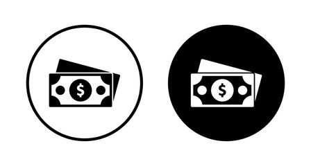 Money icon vector isolated on white background. Money vector icon. Dollar icon