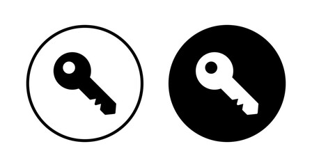 Key icon vector isolated on white background. Key vector icon. Key symbol. security