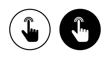 Hand click icon vector isolated on white background. pointer icon vector. hand cursor icon vector