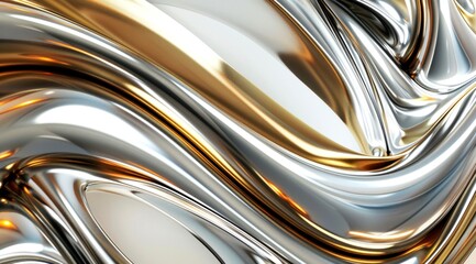 illustration 3D of fluid and wavy