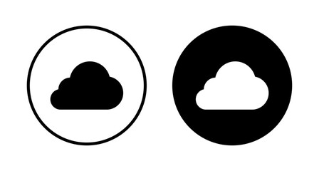 Cloud icon vector isolated on white background. cloud computing icon