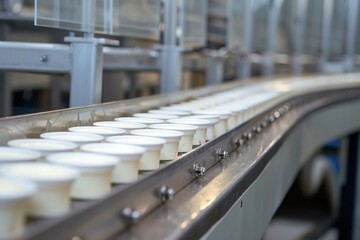 yogurt in the factory industry