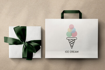 ice cream icon mockup