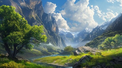 wonderful landscape generative ai