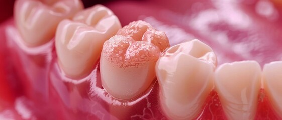 Root canal treatment under dental microscope. Suitable for dental concepts