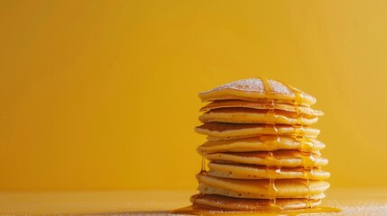 National Pancake Day Concept with copy space area for text