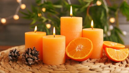 oranges and candles