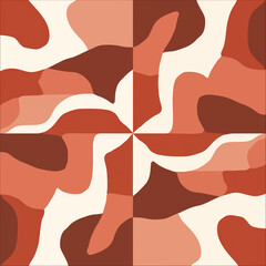 seamless pattern with red and white 