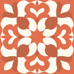 seamless pattern with red and white 
