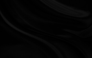 Obraz premium Black gray satin dark fabric texture luxurious shiny that is abstract silk cloth background with patterns soft waves blur beautiful.