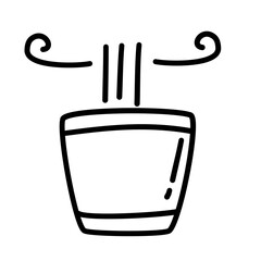 planting of healthy lifestyle and relaxation doodle icons