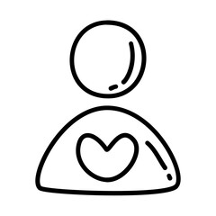 love self of healthy lifestyle and relaxation doodle icons