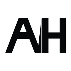 ah letter logo