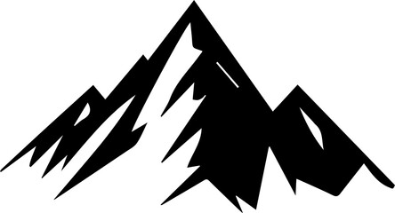 Mountain and Forest Silhouette. Camping, Mountain, Adventure, Hiking PNG