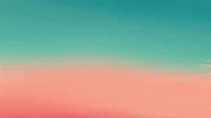 A serene gradient background transitioning from twilight blue to coral pink, accented with a fine grainy texture.
