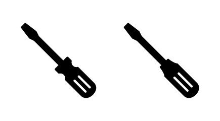 Fototapeta premium Screwdriver icon set. tools icon vector