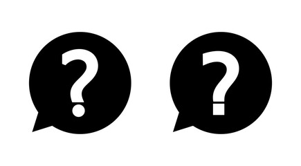 Question icon set. question mark icon vector.