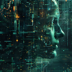 Artificial intelligence technology background