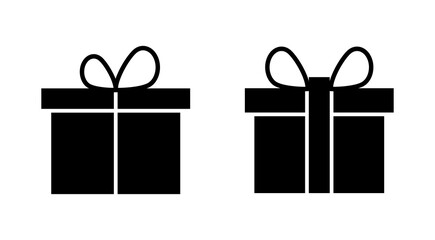 Gift icon set. gift vector icon. birthday gift