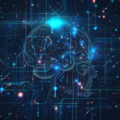 Artificial intelligence technology background