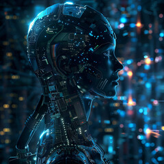 Artificial intelligence technology background