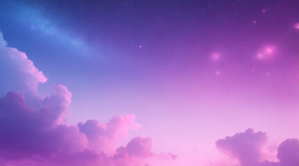 Unicorn colorful cloud background, rainbow pattern, glitter texture, pastel fantasy design, universe holographic style