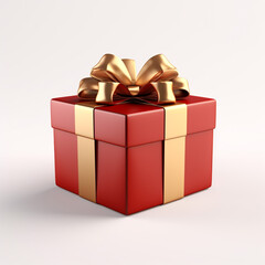 Gift box With ribbon isolated on a background